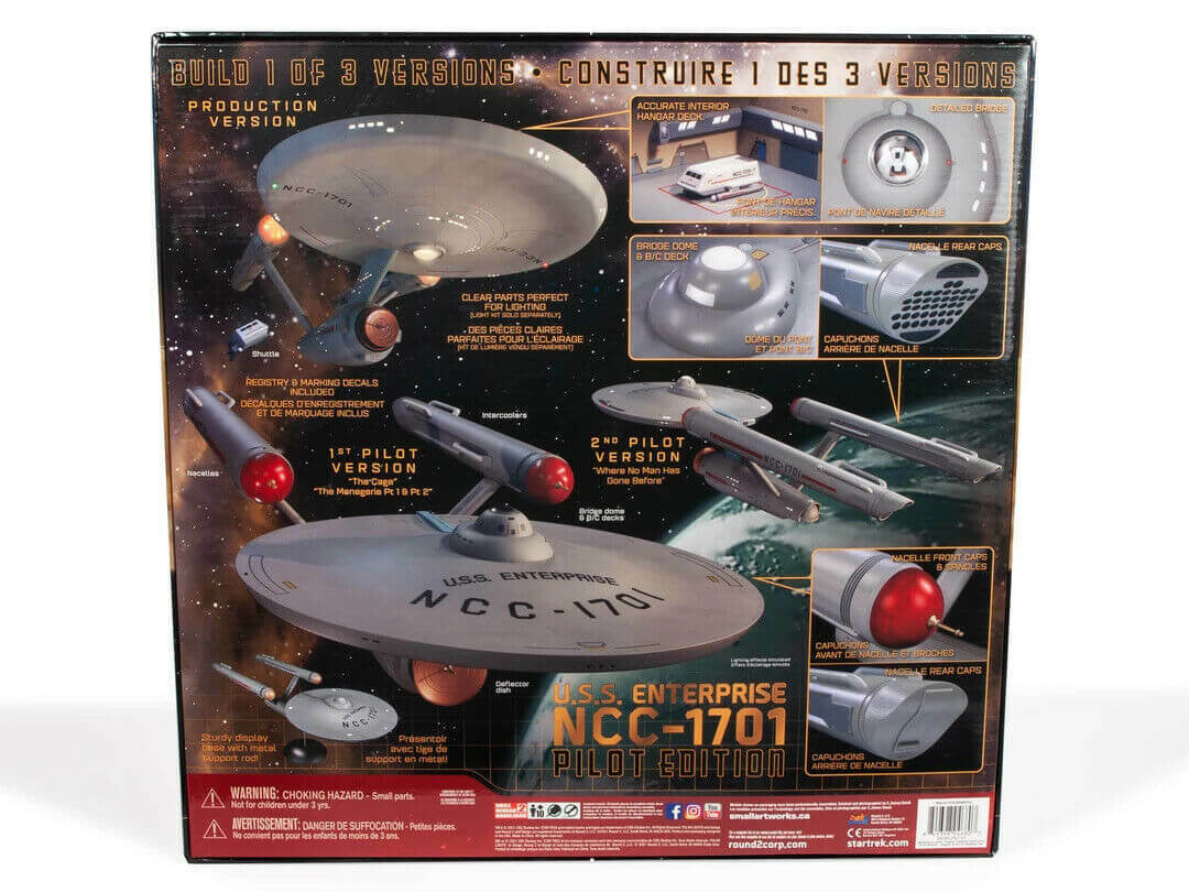 Polar Lights 1/350 USS Enterprise NCC1701 TOS w/Pilot Parts 993